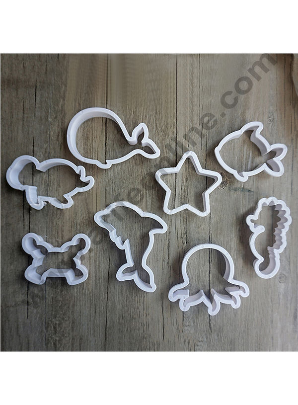 Cake Decor 8pc Different Sea Animals Cutters Fondant Tool