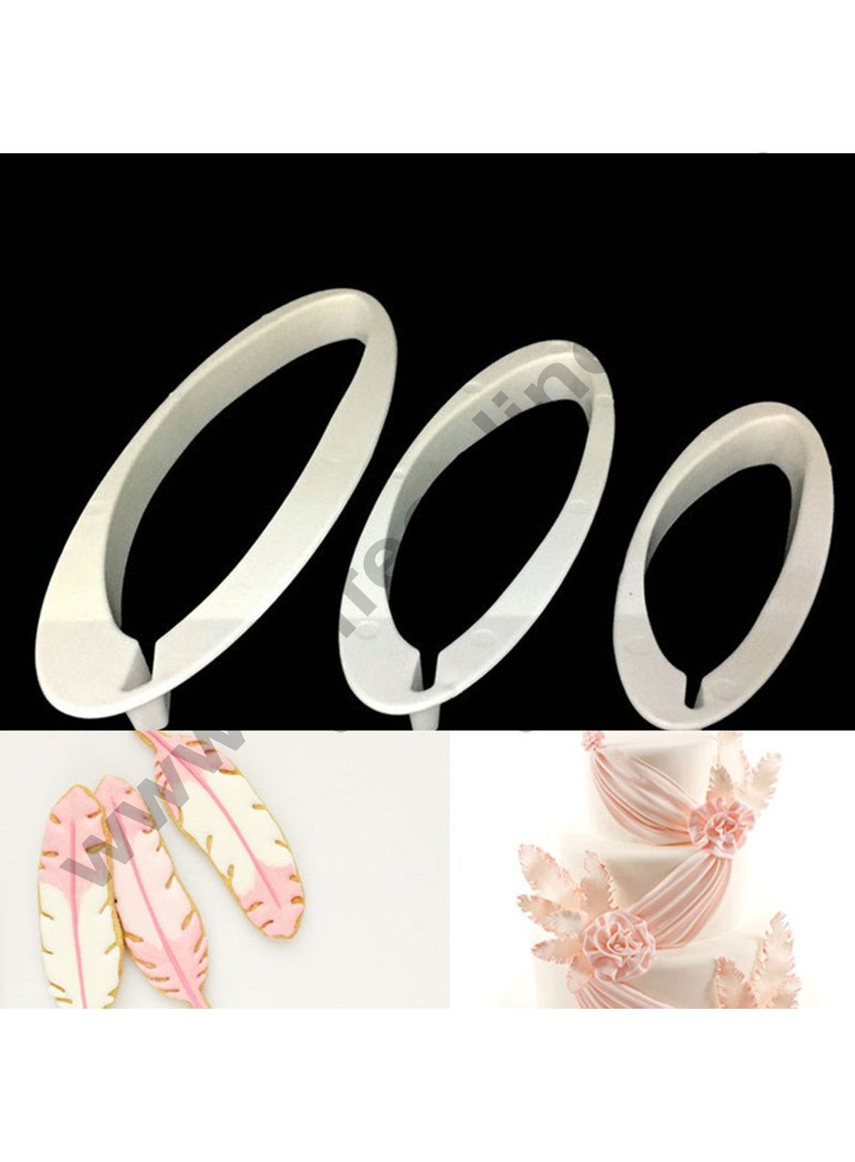 Cake Decor 3pc Feather Cutters Fondant Tool – Arife Online Store
