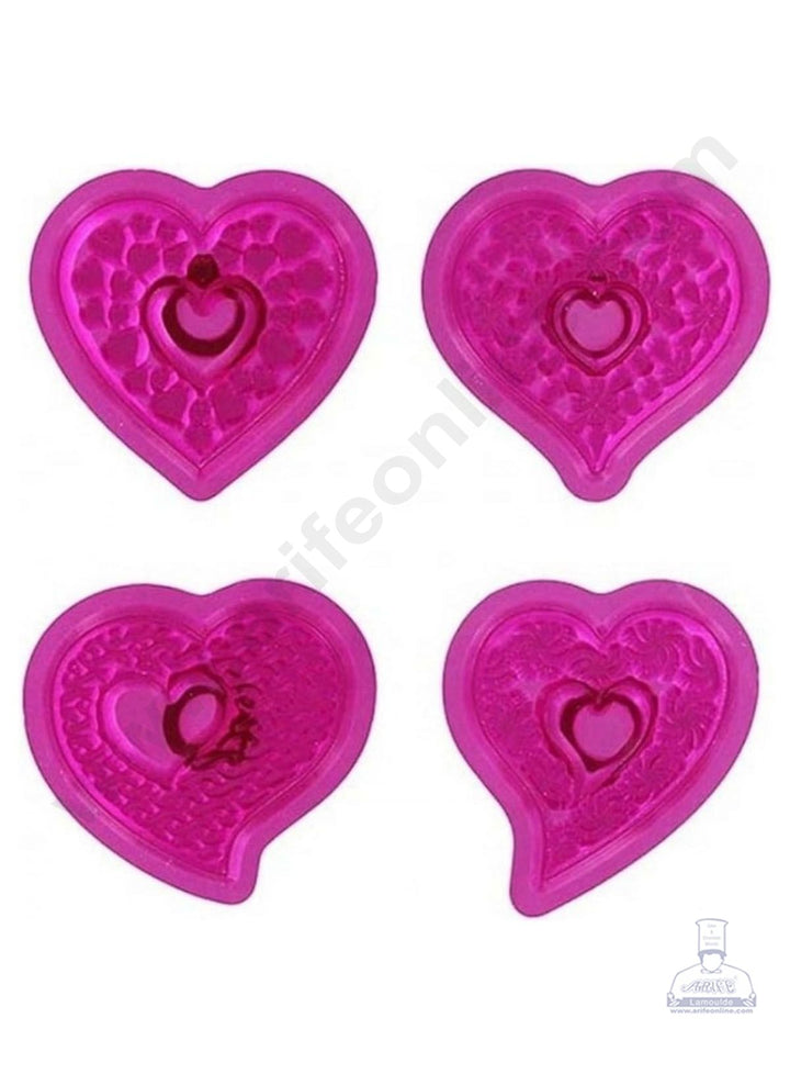 Cake Decor 4 Pieces Plastic Fantasy Heart For Cake Decorations