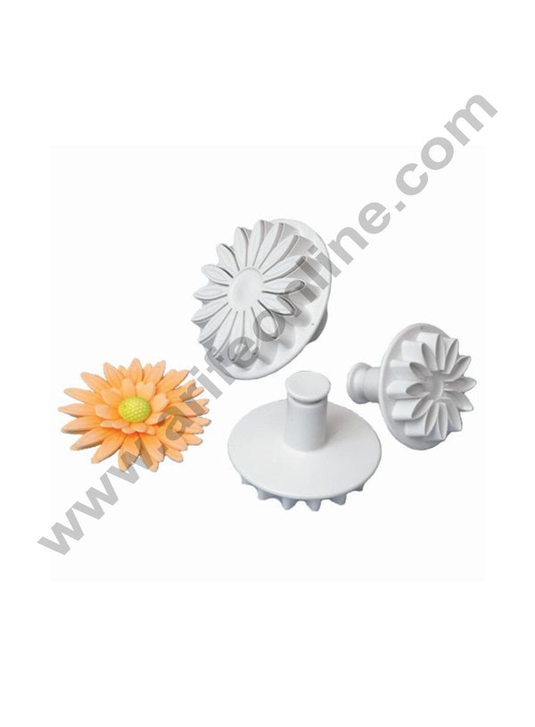 Cake Decor 3pcs Small Sunflower  Plunger Cutters Fondant Tool