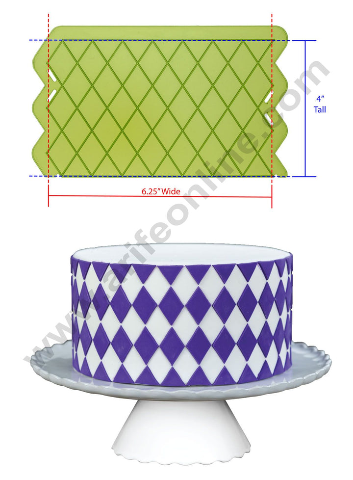 Silicon Diamond Pattern Impression Onlays Molds