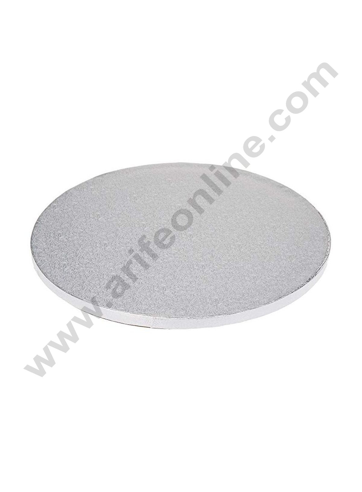 Silver Anodised Aluminium Round Cake Board by Alan Silverwood