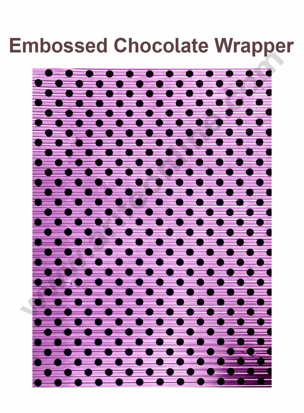 Dotted Pink Black embossed