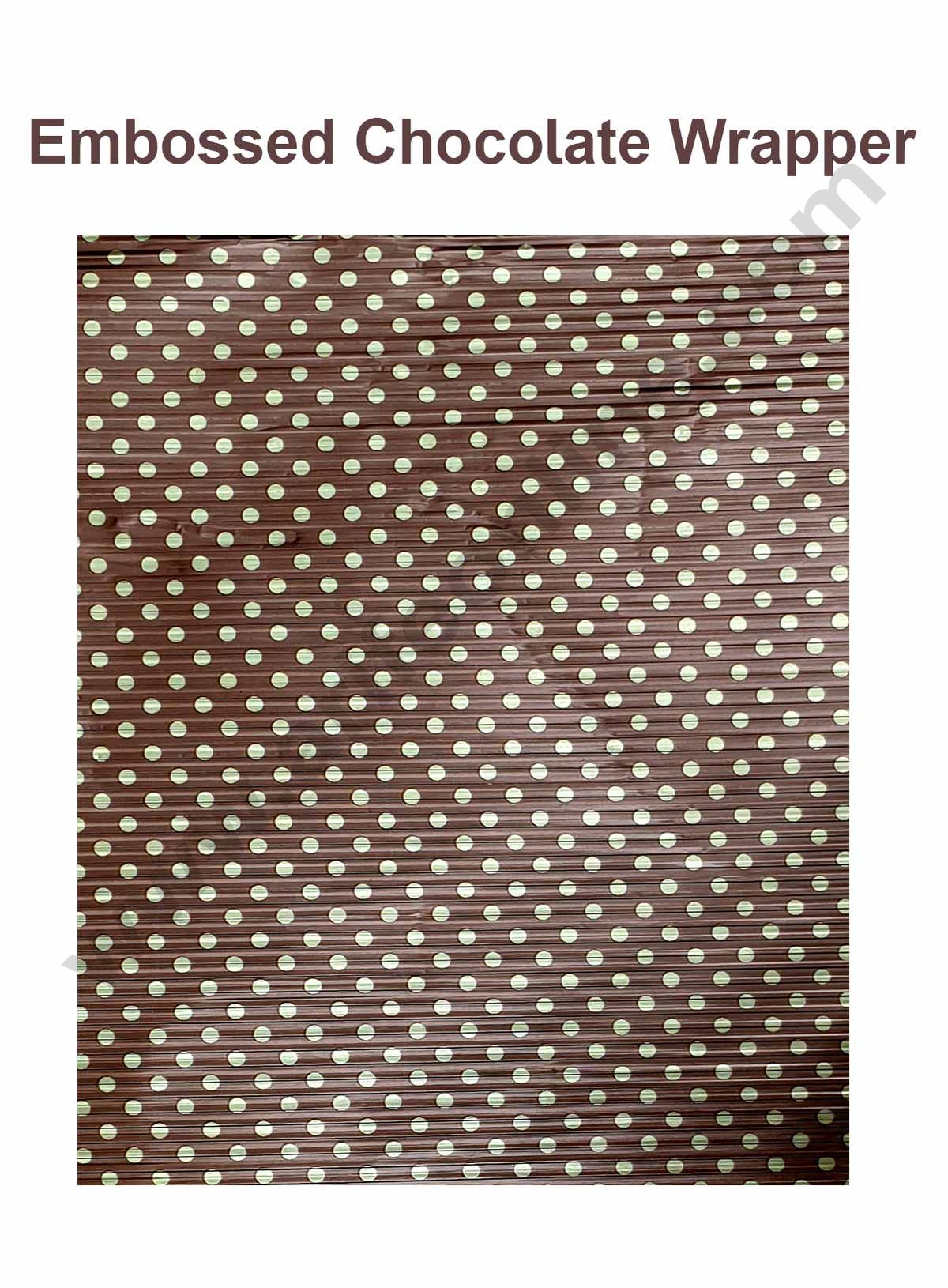Cake Decor Chocolate Wrappering Foil, Embossed Chocolate Wrapper, 150 ...