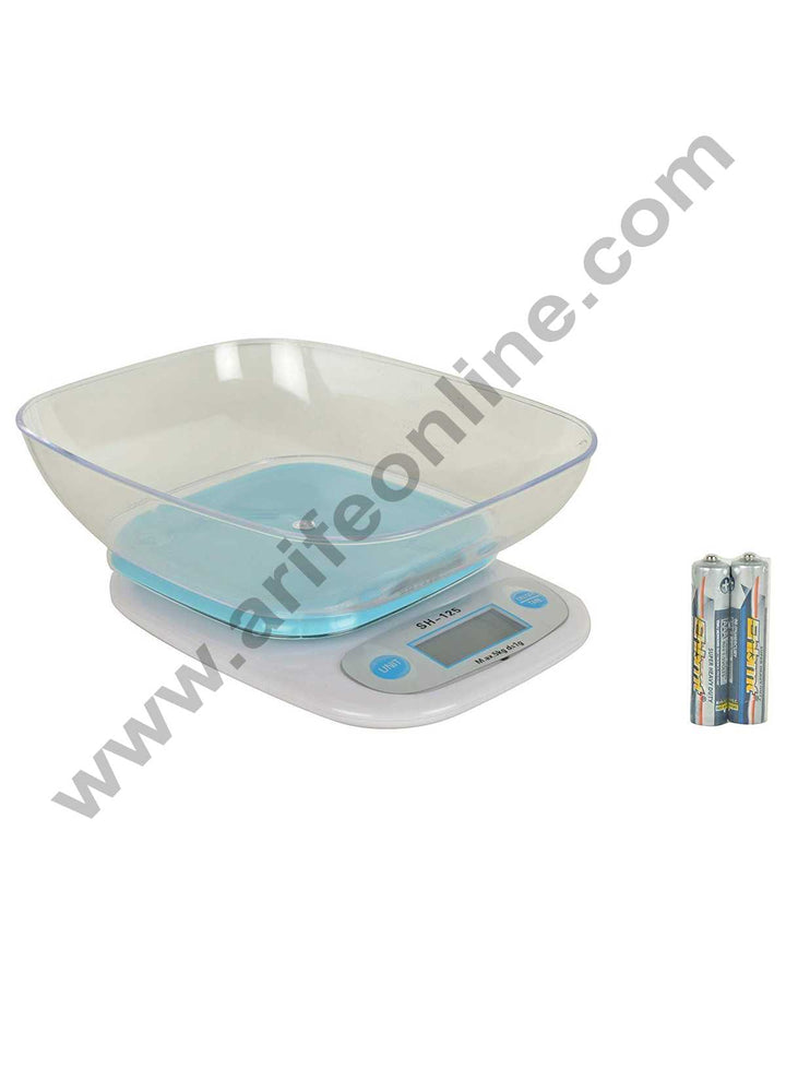 Electronic Digital 5 Kg LCD Kitchen SH-125 With Bowl Scale Machine (3)1