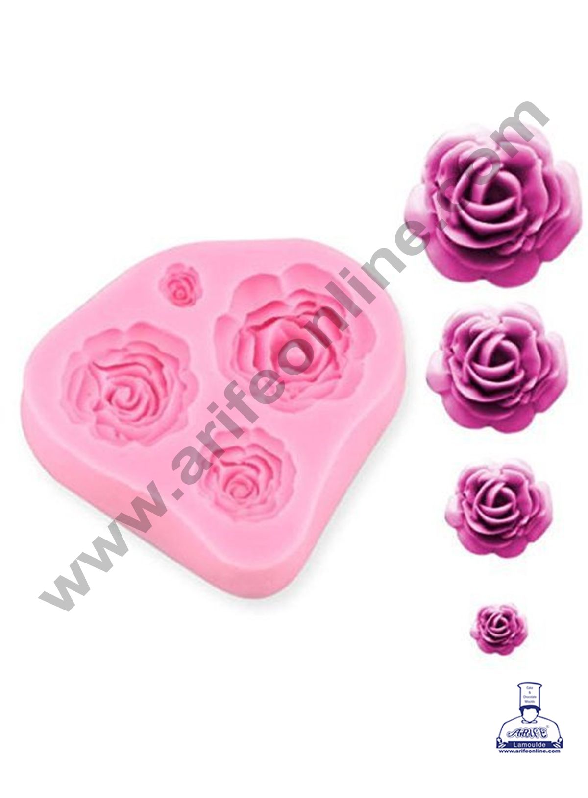 Valentine's Day Rose Flower Cake Mold Rose Shape Non-Stick Baking Molds  Trays For Chocolate Cake Sugar Jelly Pudding Mould Candy Making Baked Tool  : Amazon.ae: Kitchen