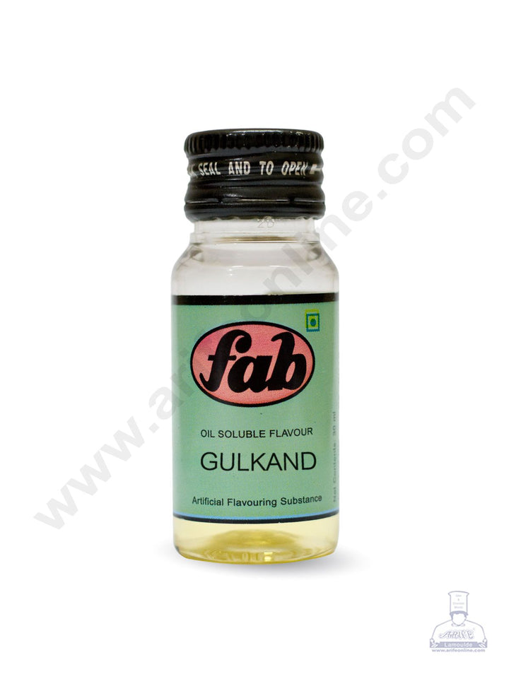 Fab Oil Soluble Flavours - Gulkand (30 ML)