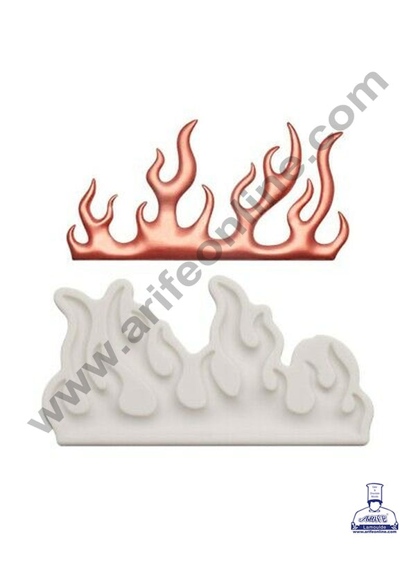 Cake Decor Silicone Fire Border Fondant Marzipan Mould