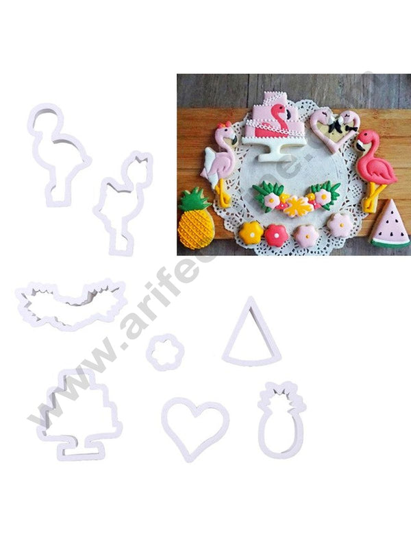 Cake Decor 8pc Flamingo Multi Cutters Fondant Tool