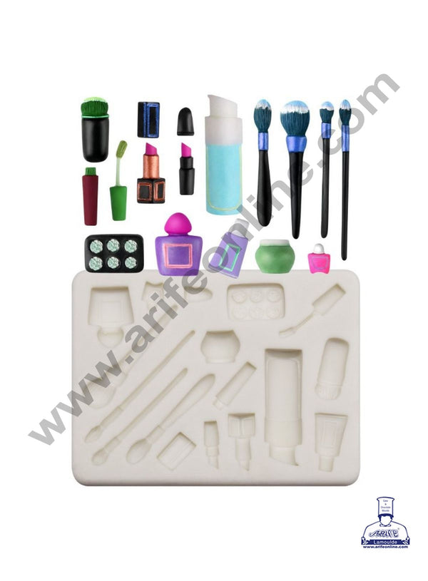 Cake Decor Silicone 17 Cavity Makeup Kit Fondant Marzipan Mould