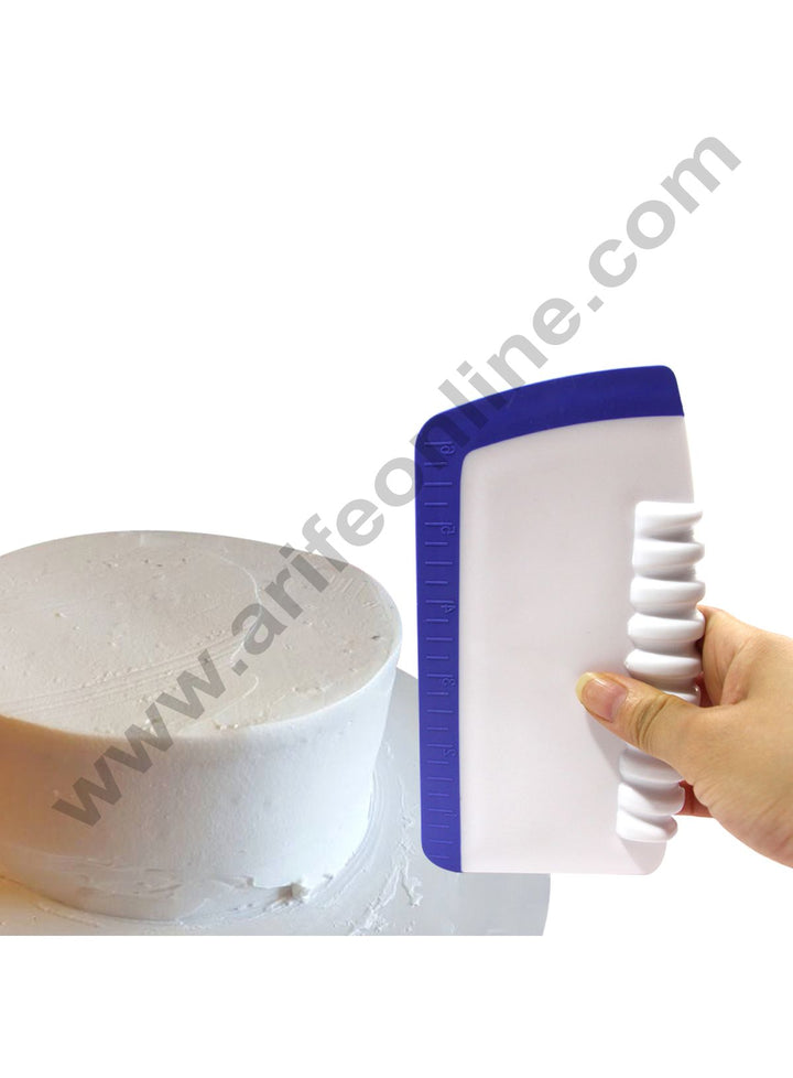 Cake Decor 1pcs Plastic Dough Cake Scraper Smoother Icing Fondant Cake Decorating Pastry Baking Tool