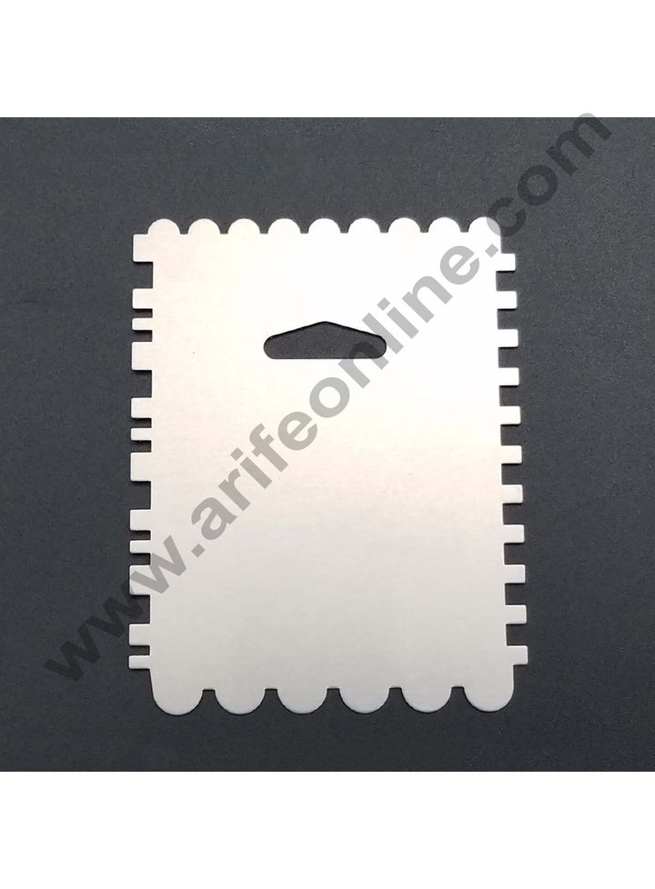 Cake Decor 1 Pcs Aluminum Patterned Side Scraper Polisher Scraper Pastry Icing Comb For Cakes For Baking SBAS-001