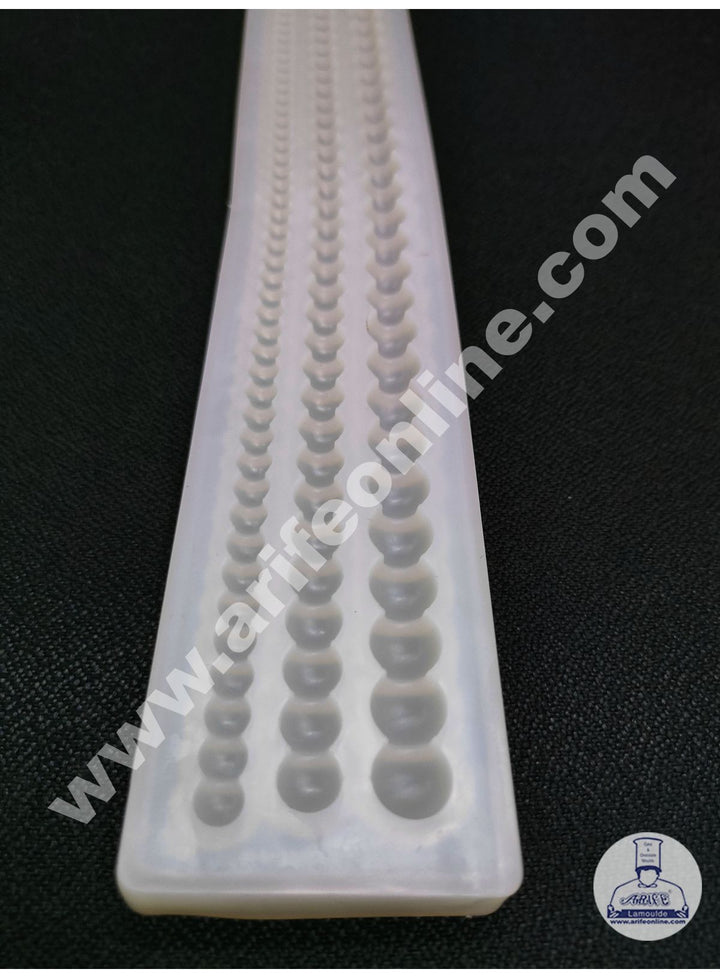 Cake Decor 3 Cavity Bead Pearl Silicone Soft Mold for Cake Decoration Candy Soap Making SBS-707