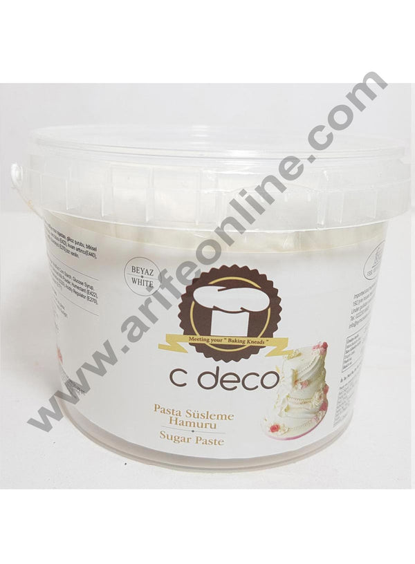 C Deco Sugar Paste (Fondant)-White 1KG