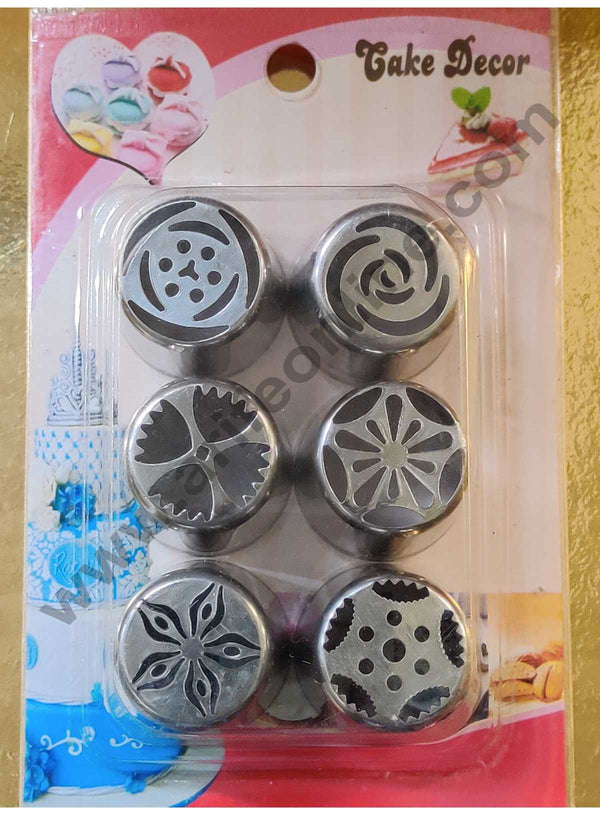 Cake Decor 6Pcs Russian Nozzle Set