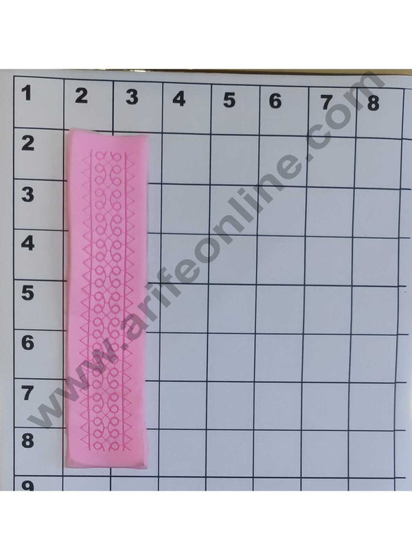 Cake Decor Silicon 1 Cavity Border Lace Pattern Silicone Fondant Mould Marzipan Mould