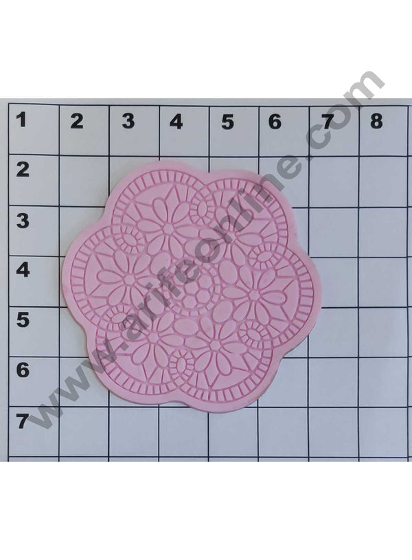 Cake Decor Silicon 1Pcs Floral Patten Impression Fondant Clay Marzipan Cake Decoration Mould