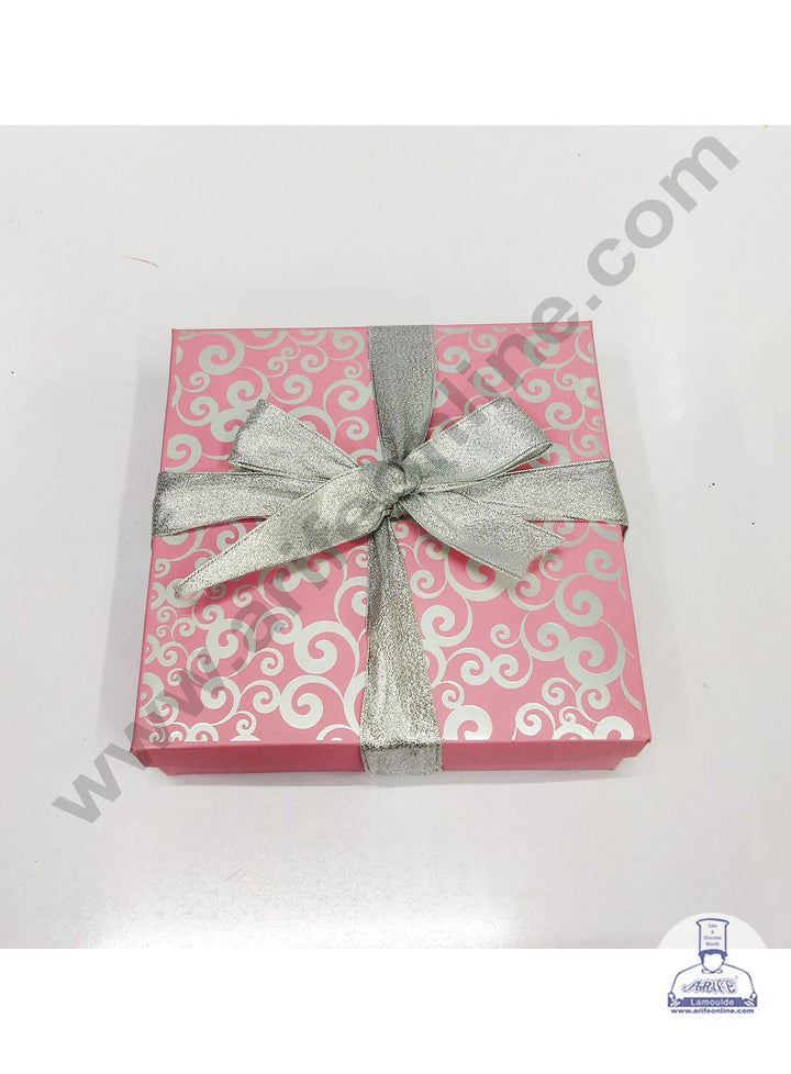 Cake Decor Chocolate Gift Boxes Set Of 10 Pieces - Pink (SBEB-018)