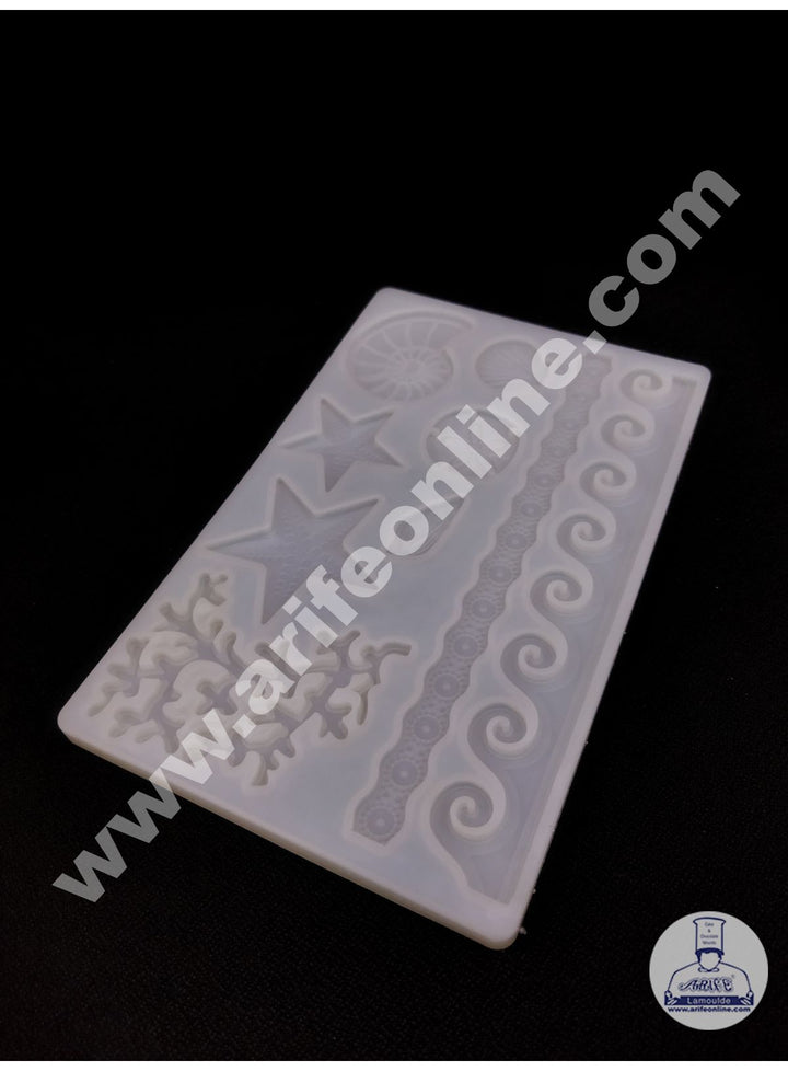 Cake Decor Sea Life Design Button And Rope Silicone Soft Mold for Cake Decoration Candy Soap Making SBS-105