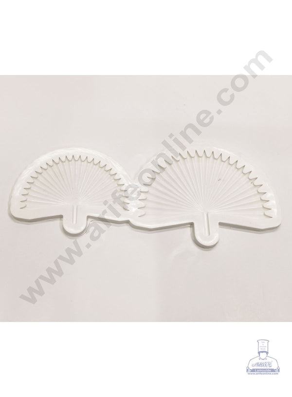 Cake Decor Silicon 2 Cavity Fan Palm Leaf Shape Cake Decoration Mould SBSP-908