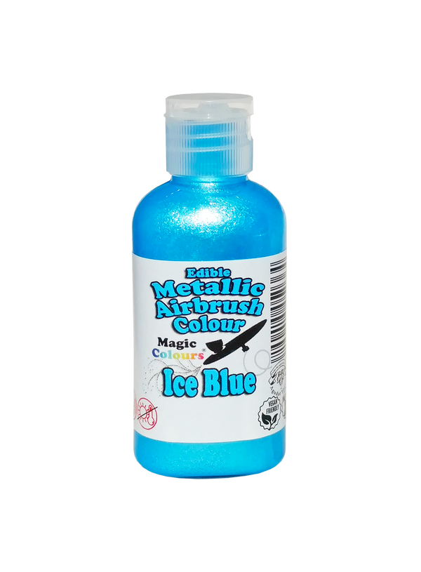 Magic Colours Edible Metallic Airbrush Colour- Ice Blue (55ml)