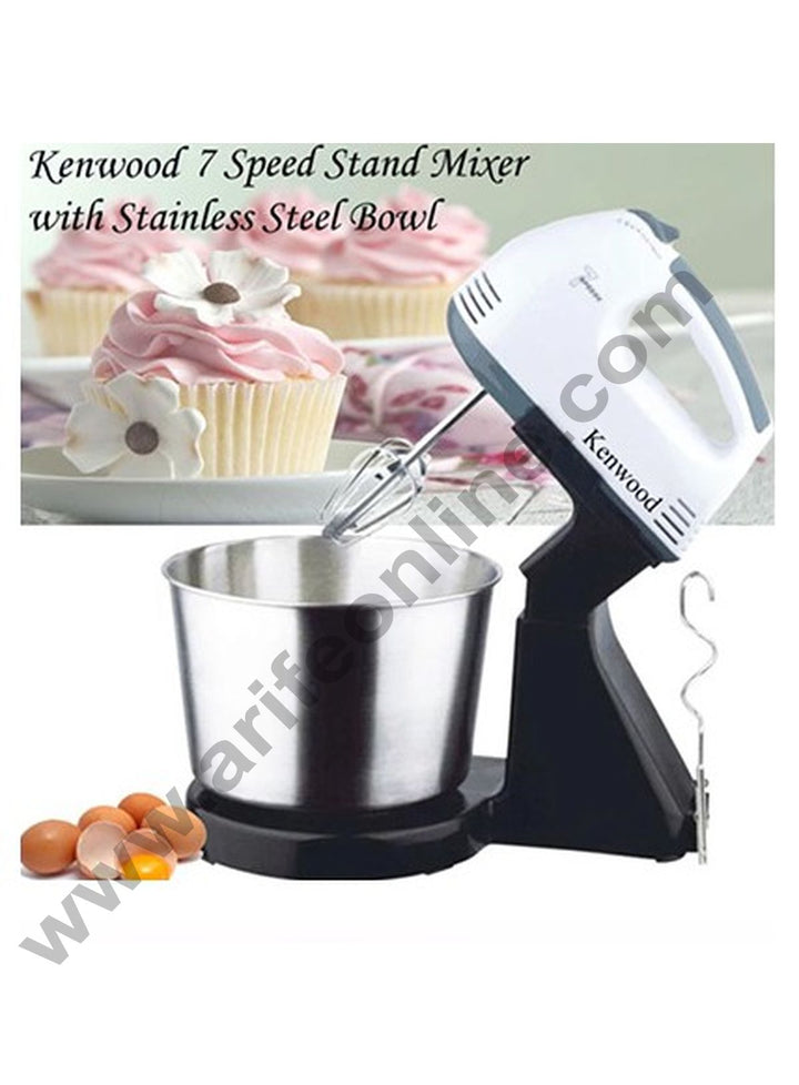 Kenwood Stand Mixer 7 Speed Stainless Steel Bowl Egg Beater- KW-3006B