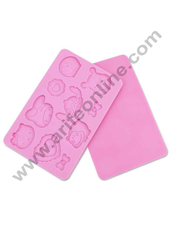 Winnie The Pooh, Hello Kitty, Rilakku, Doraemon, Heart
