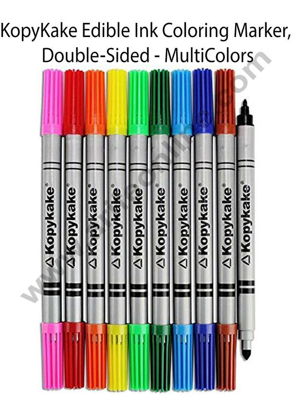 KopyKake Edible Ink Coloring Marker, Double Sided Set of 10
