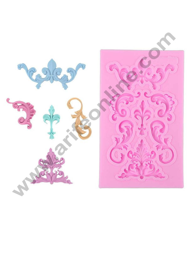 Cake Deco  Vintage  Lace Border Desing Fondant Marzipan Mould