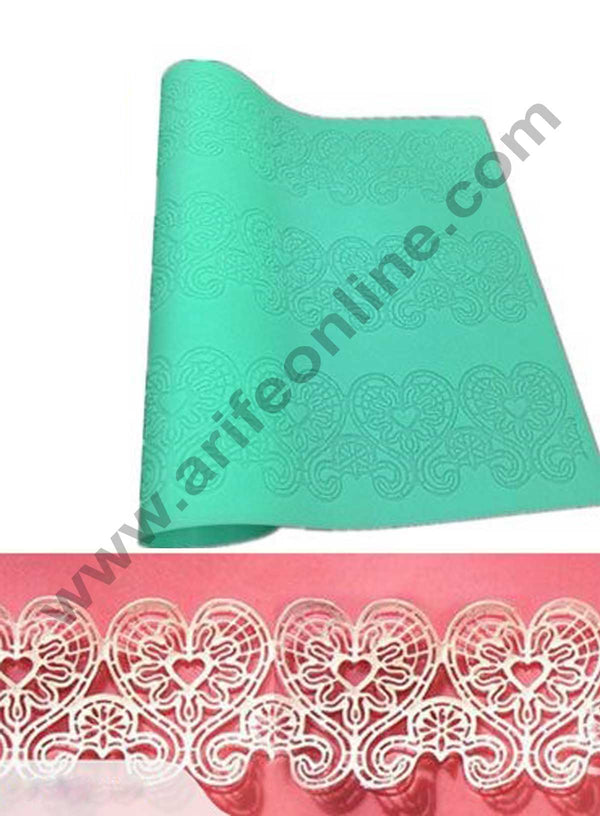 Cake Decor Silicone Cake Border Lace Mould Fondant Moulds Cake Decorative Silicone Lace Mat Cake Decorating Tools Baking Mat