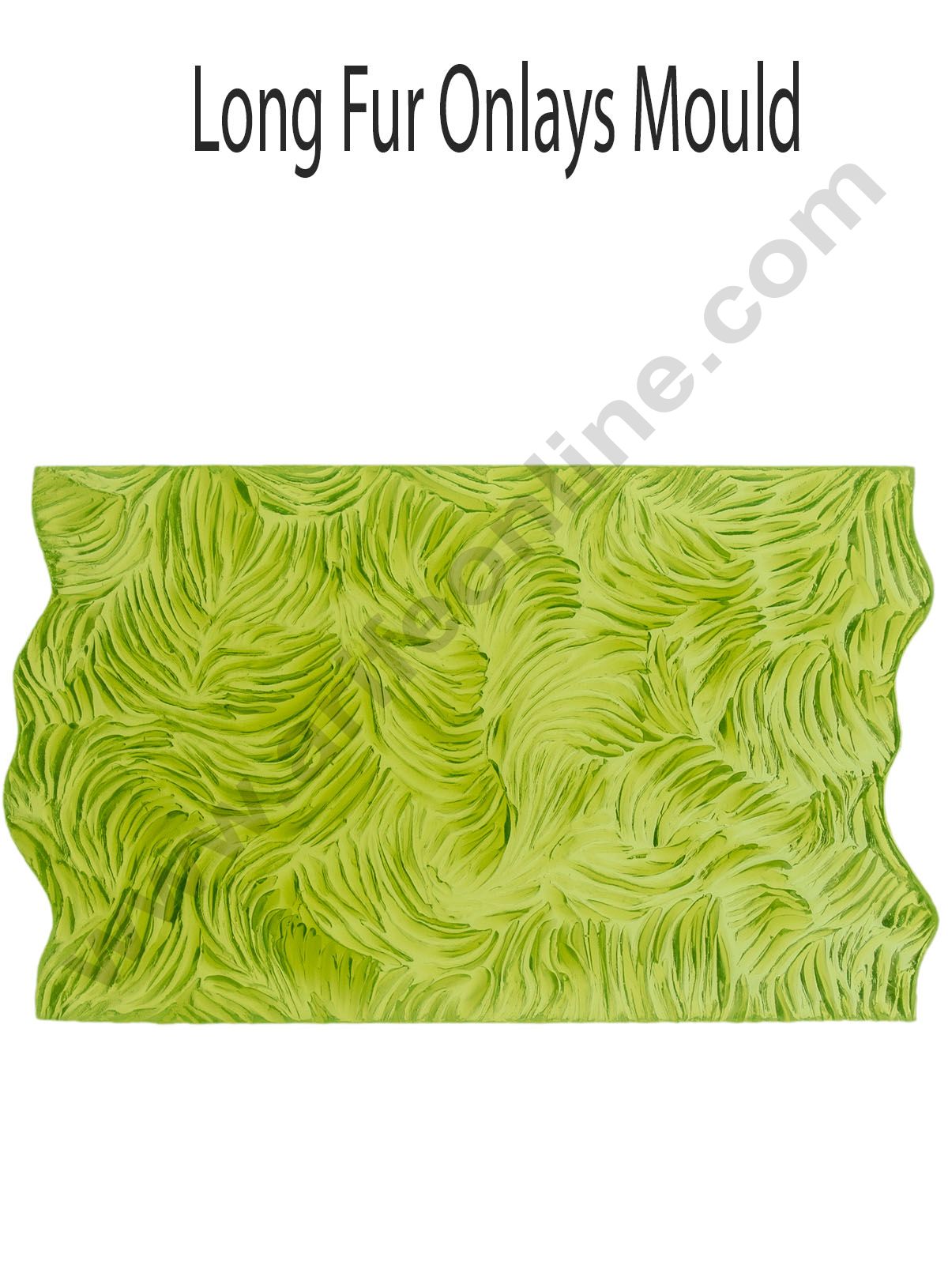 Fur Pattern Clay Cake Decor Silicone Long Fur Pattern Impression Onlays Fondant Clay Ma ...
