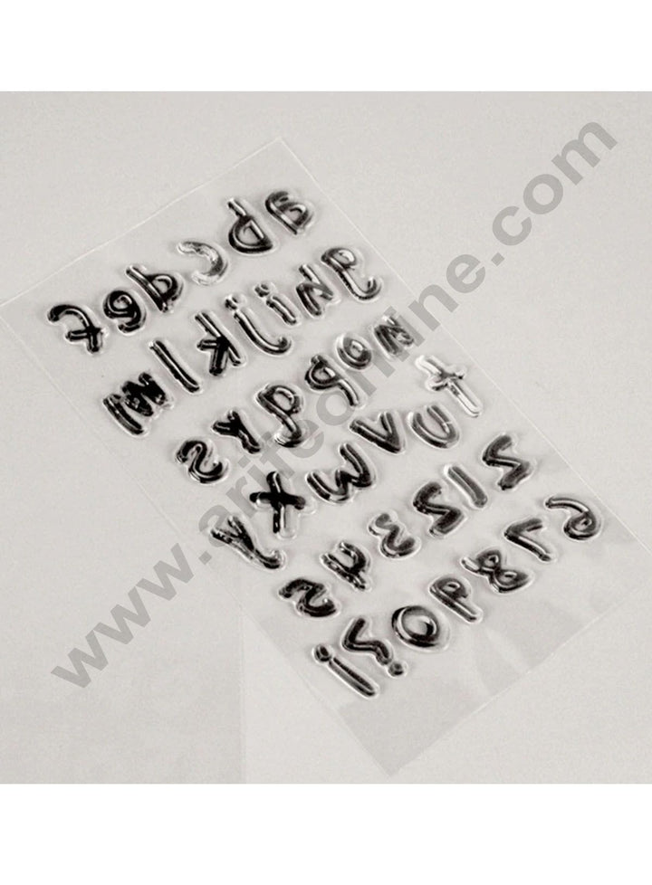 Lower Case Alphabet Stamp Rubber stamp clear stamp transparent stamp