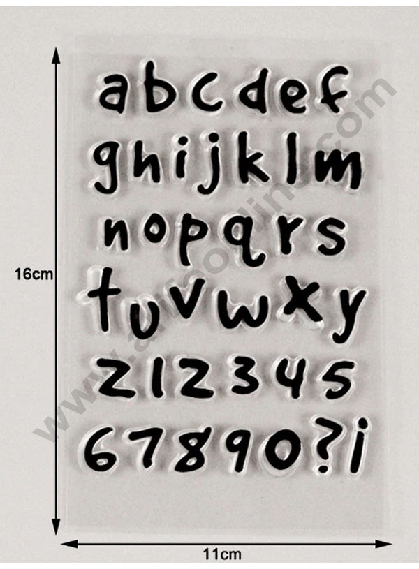 Lower Case Alphabet Stamp Rubber stamp clear stamp transparent stamp