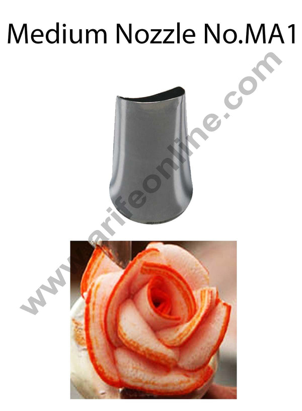 Cake Decor Medium Nozzle - No. MA1 Petal Piping Nozzle