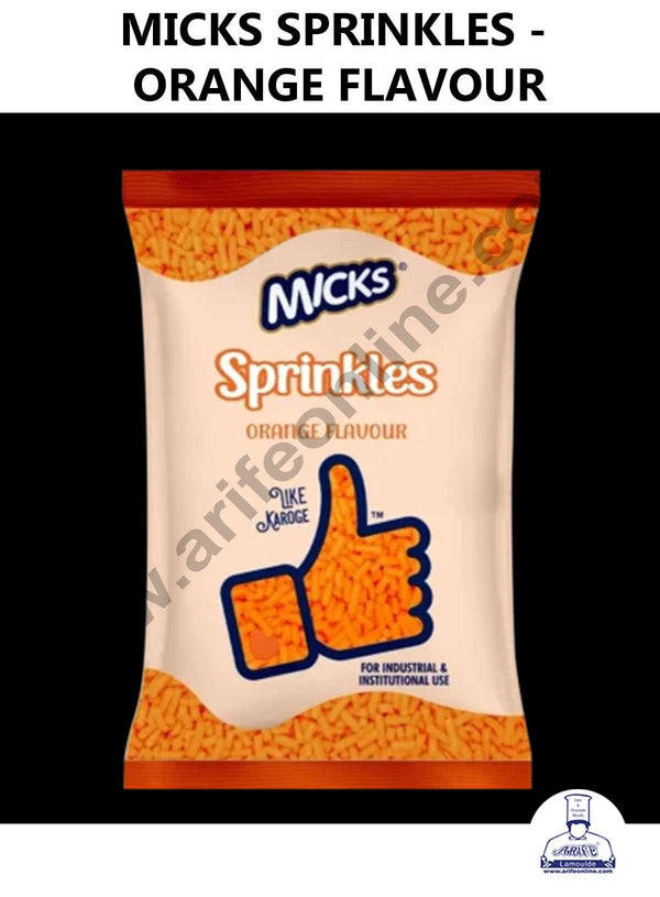 MICKS Sprinkles - Orange Flavour (200 G Pack)