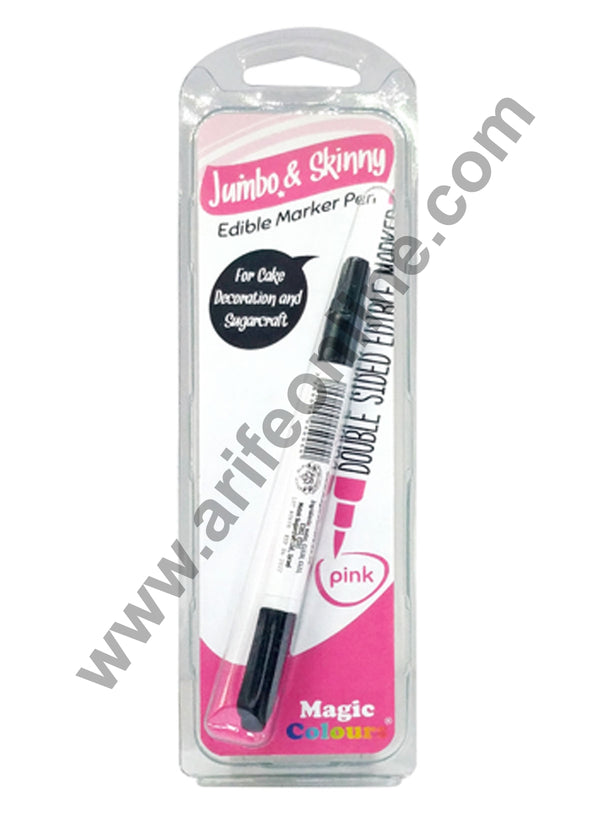 Magic Colours Double Sided Edible Marker Pen (Pink)