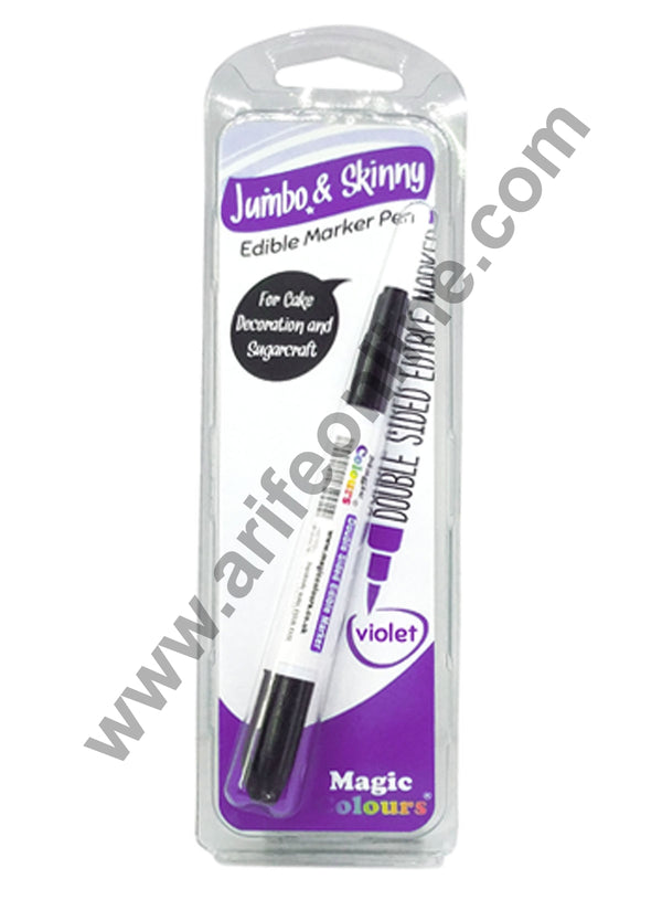Magic Colours Double Sided Edible Marker Pen (Violet)