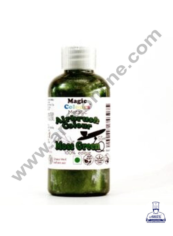 Magic Colours Edible Metallic Airbrush Colour- Moss Green ( 55ml )