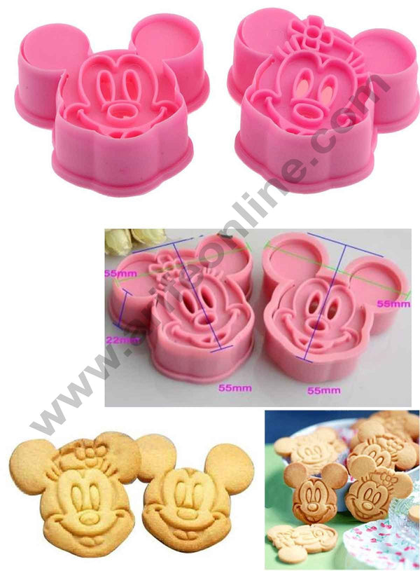 Mickey & Minnie Mouse Pull Press Cookie Cutter