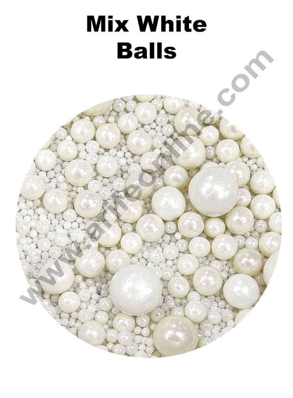 Cake Decor Sugar Candy - Mix White Balls Candy