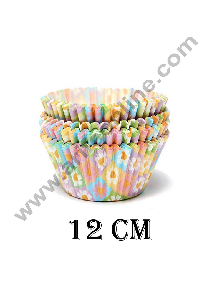 Cake Decor Big 12 cm Cupcake Liner Baking Cups Cupcake Mold Paper Muffin Random 100 Pcs (Single/Assorted Color/Prints)