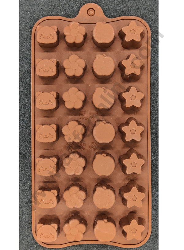 MoldBerry Chocolate Mould Rose Flower Star Heart Making Silicone Molds  Candy Chocolate Pastry Making Molds Cake Baking Mold for Homemade Cake,  Candy