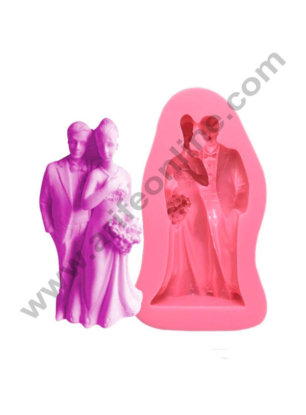 Cake Decor Silicon 1pc Couple  Fondant Clay Marzipan Cake Decoration Mould