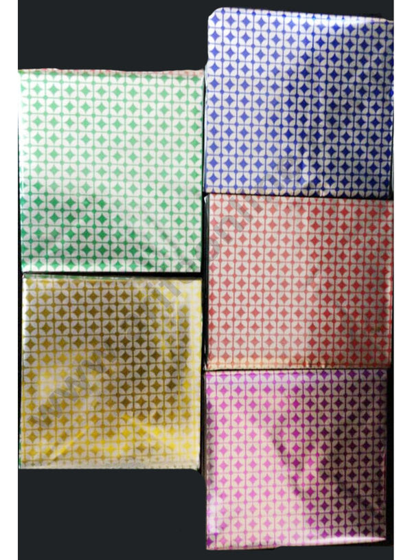 Cake Decor Optical Illusion Metallic Plastic Chocolate Wrapper, Multicolour