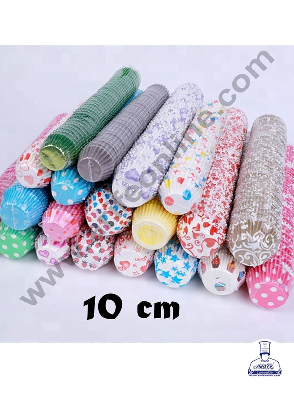 Cake Decor 10 cm Cupcake Liner Baking Cups Cupcake Mold Paper Muffin Random 1000 Pcs (Single/Assorted Color/Prints)