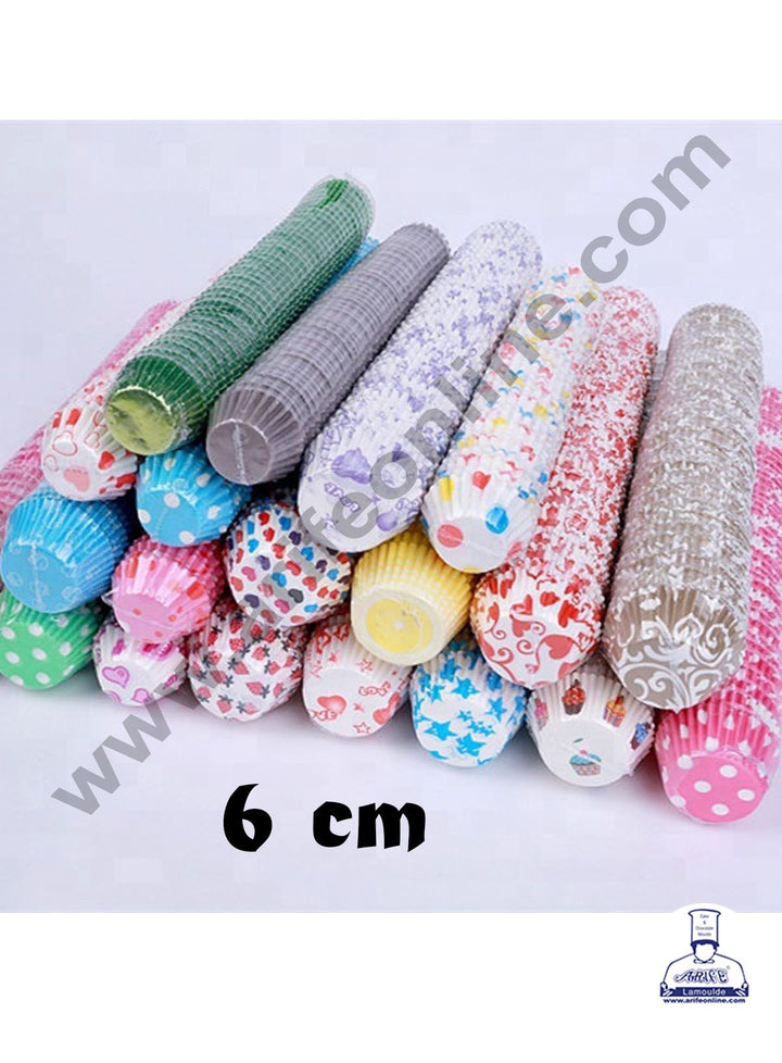 Cake Decor 6 cm Cupcake Liner Baking Cups Cupcake Mold Paper Muffin Random 1000 Pcs (Single/Assorted Color/Prints)