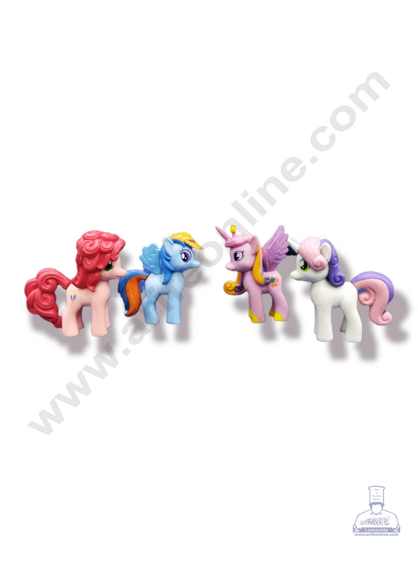 Cake Decor 4 Pieces Little Pony Horse Toys