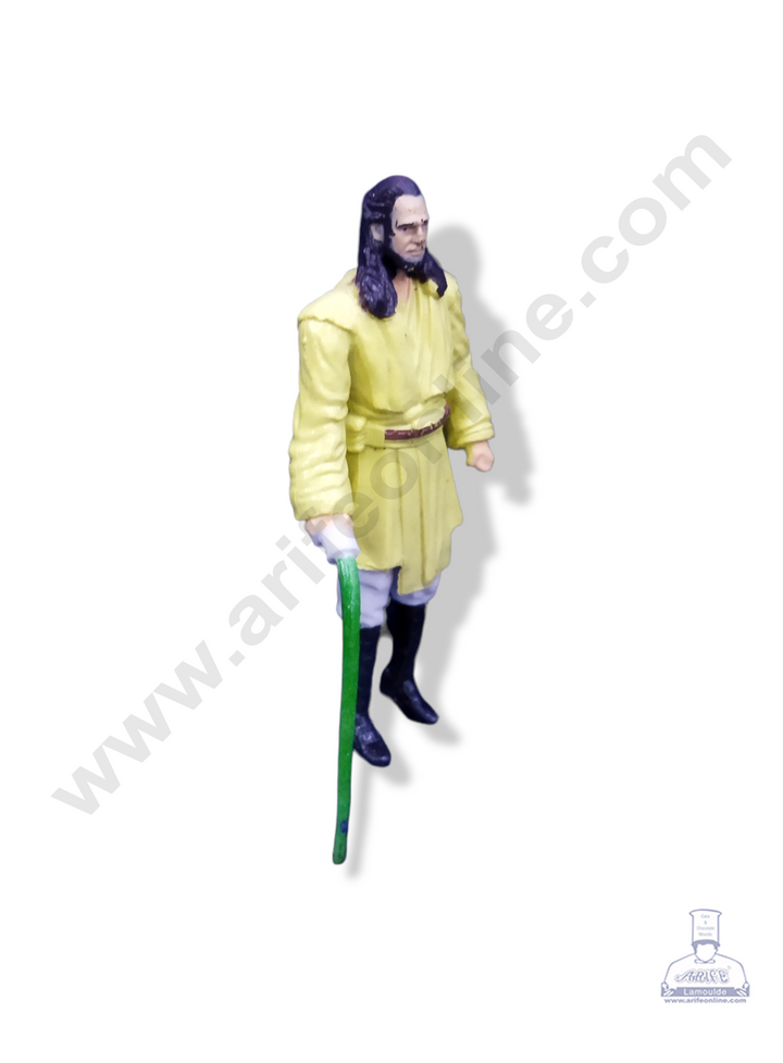 Cake Decor 1 Piece Qui Gon Jinn Character Star War Toy Cake Topper