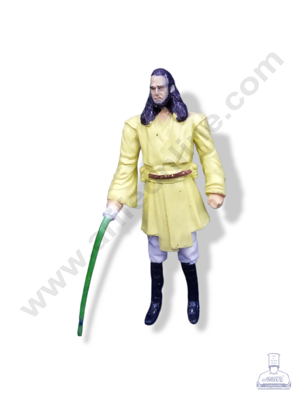 Cake Decor 1 Piece Qui Gon Jinn Character Star War Toy Cake Topper