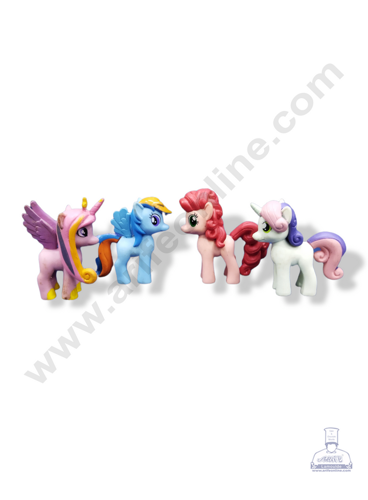 Cake Decor 4 Pieces Little Pony Horse Toys
